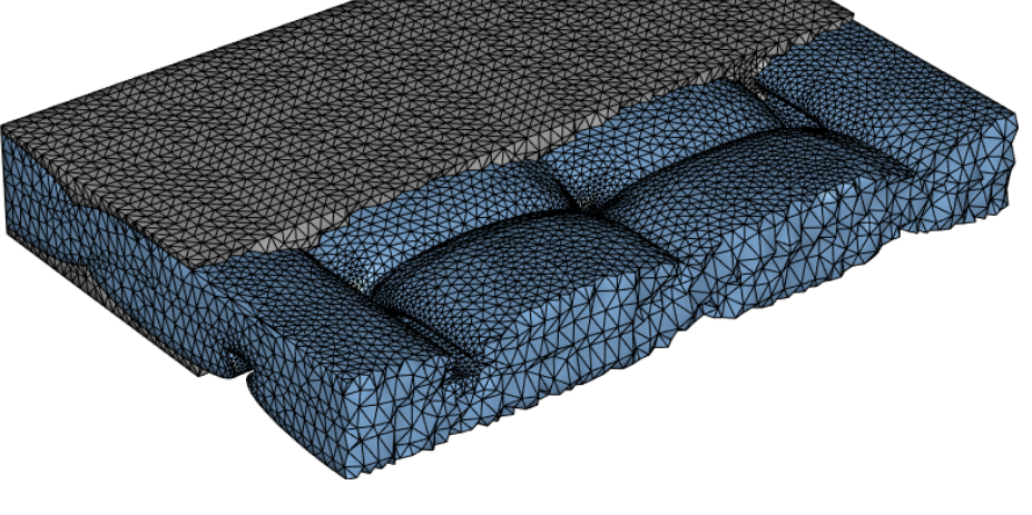 Mesh generation for owven composites